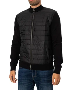 Barbour Essential Carn Baffle Zip Thru | Sweaters