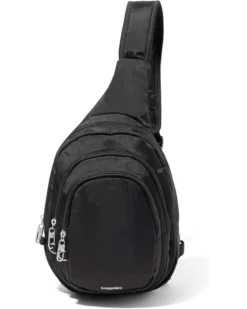 Baggallini Securtex Anti-Theft Triple Zip Sling | Backpacks