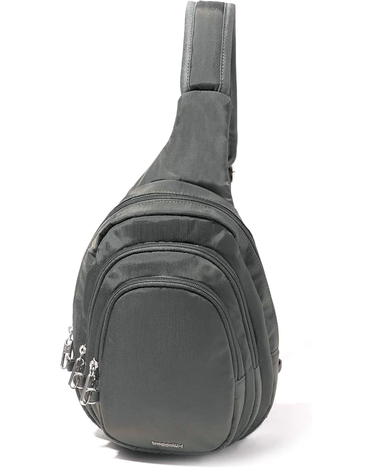 Baggallini Securtex Anti-Theft Triple Zip Sling | Backpacks - Image 6