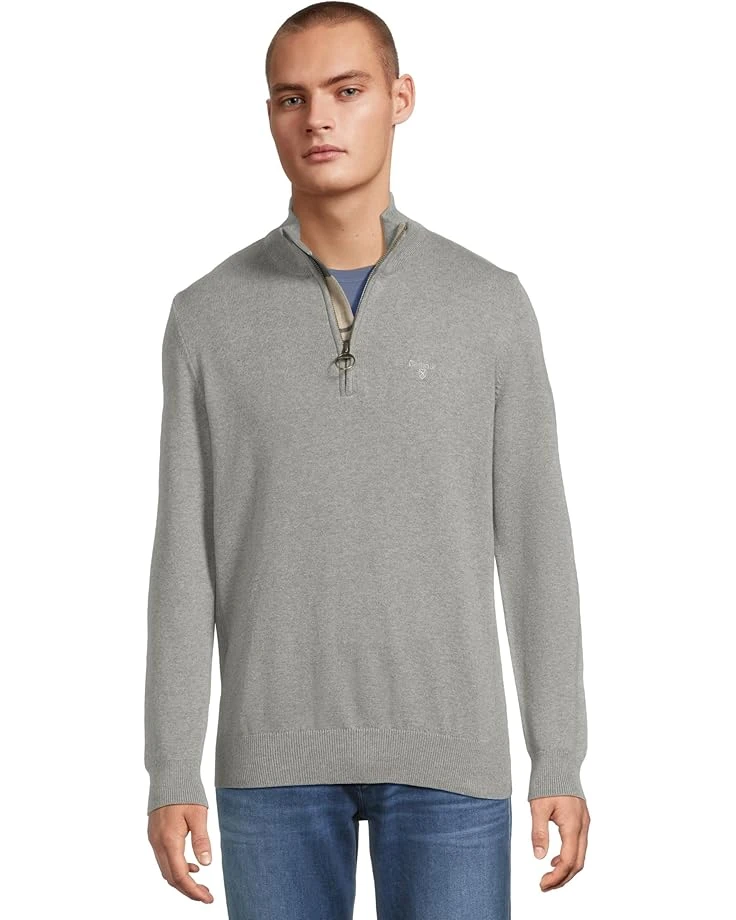 Barbour Cotton Half Zip Knitted Jumper | Sweaters