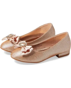 Badgley Mischka Kids Avery Shimmer Bow (Little Kid/Big Kid) | Flats