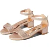 Badgley Mischka Kids Selena Low Heel Ankle Strap Sandal (Little Kid/Big Kid) | Heels
