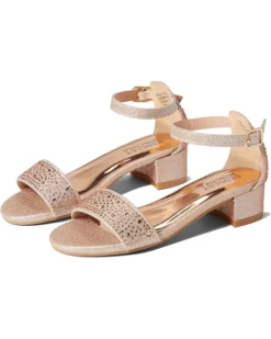 Badgley Mischka Kids Selena Low Heel Ankle Strap Sandal (Little Kid/Big Kid) | Heels
