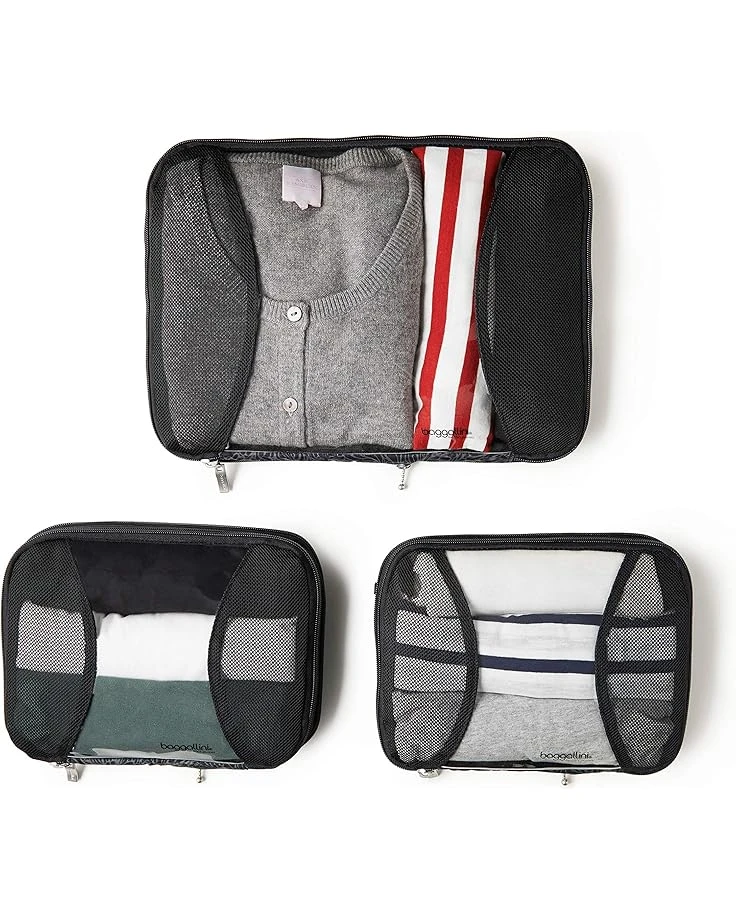 Baggallini 2 Medium / 1 Large Compression Cubes | Bag and Travel Accessories