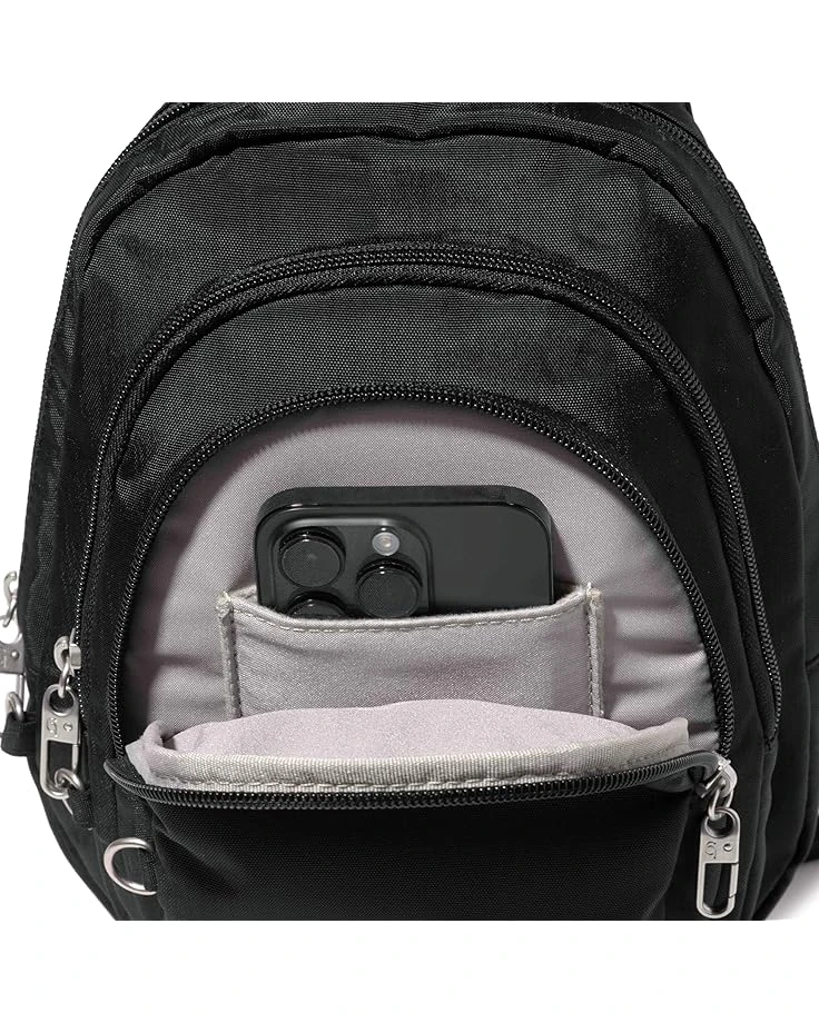 Baggallini Securtex Anti-Theft Triple Zip Sling | Backpacks - Image 5